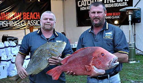 Ross Sims and Les Mitchell from Gympie. Ross Sims and Les Mitchell from Gympie.